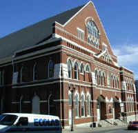 Outside the Ryman Auditorium